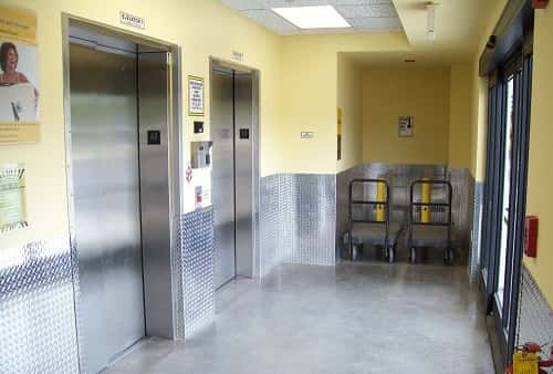 Easy Cargo Elevator Access to Perrine Storage Bins on Upper Floors in Zip Code 33157